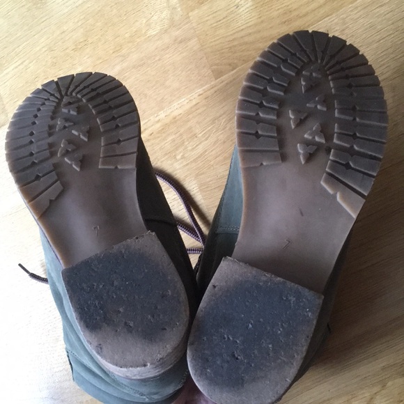 Steve Madden green lace-up ankle boots - Picture 4 of 4